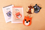 Animal Key Ring Felt Hand Sewing Kit