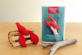 Red Lobster Finger Puppet Felt Hand Sewing Kit