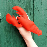 Red Lobster Finger Puppet Felt Hand Sewing Kit