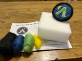 Flat Felted Camp Badge Kit