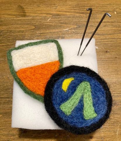 Flat Felted Camp Badge Kit