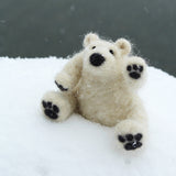 Polar Bear Cub Needle Felting Kit